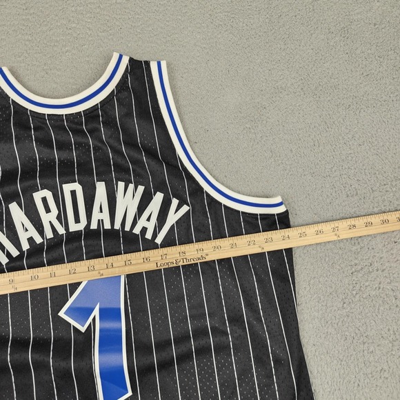 Orlando Magic Jersey Mens XL NBA Basketball Mitchell Ness Penny Hardaway 1 - Picture 8 of 9
